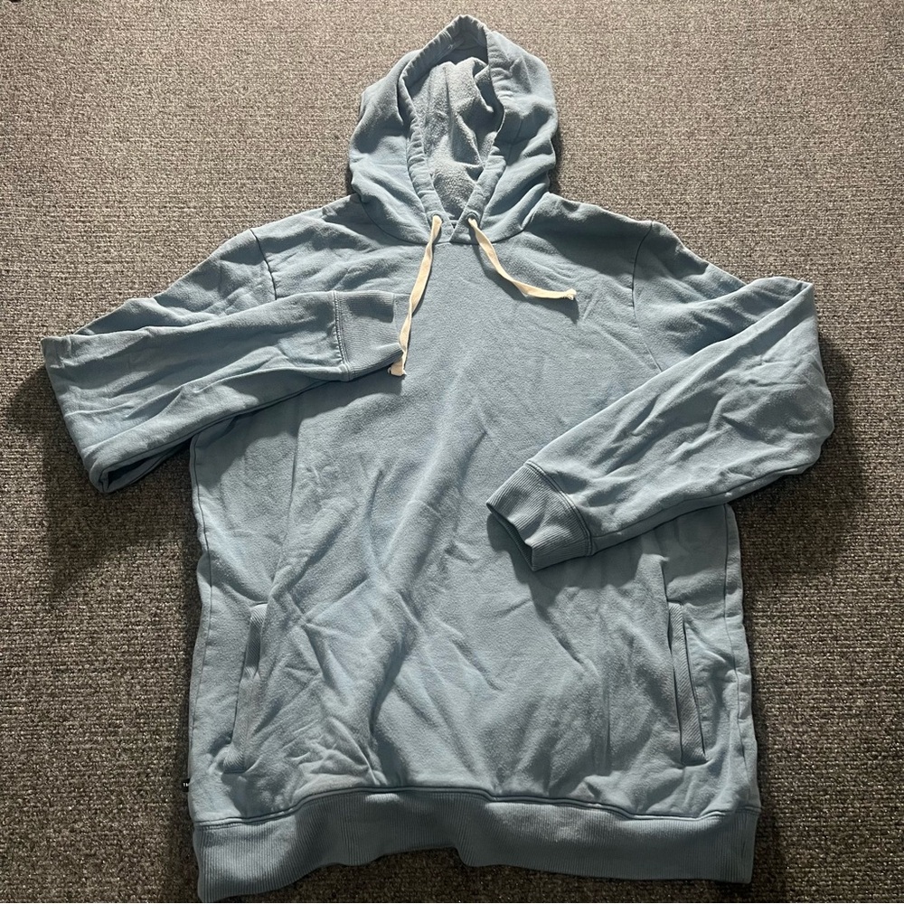 Travis Matthew Coastal Cloud Hoodie Men’s Large Copen Blue Golf Hooded Sweater